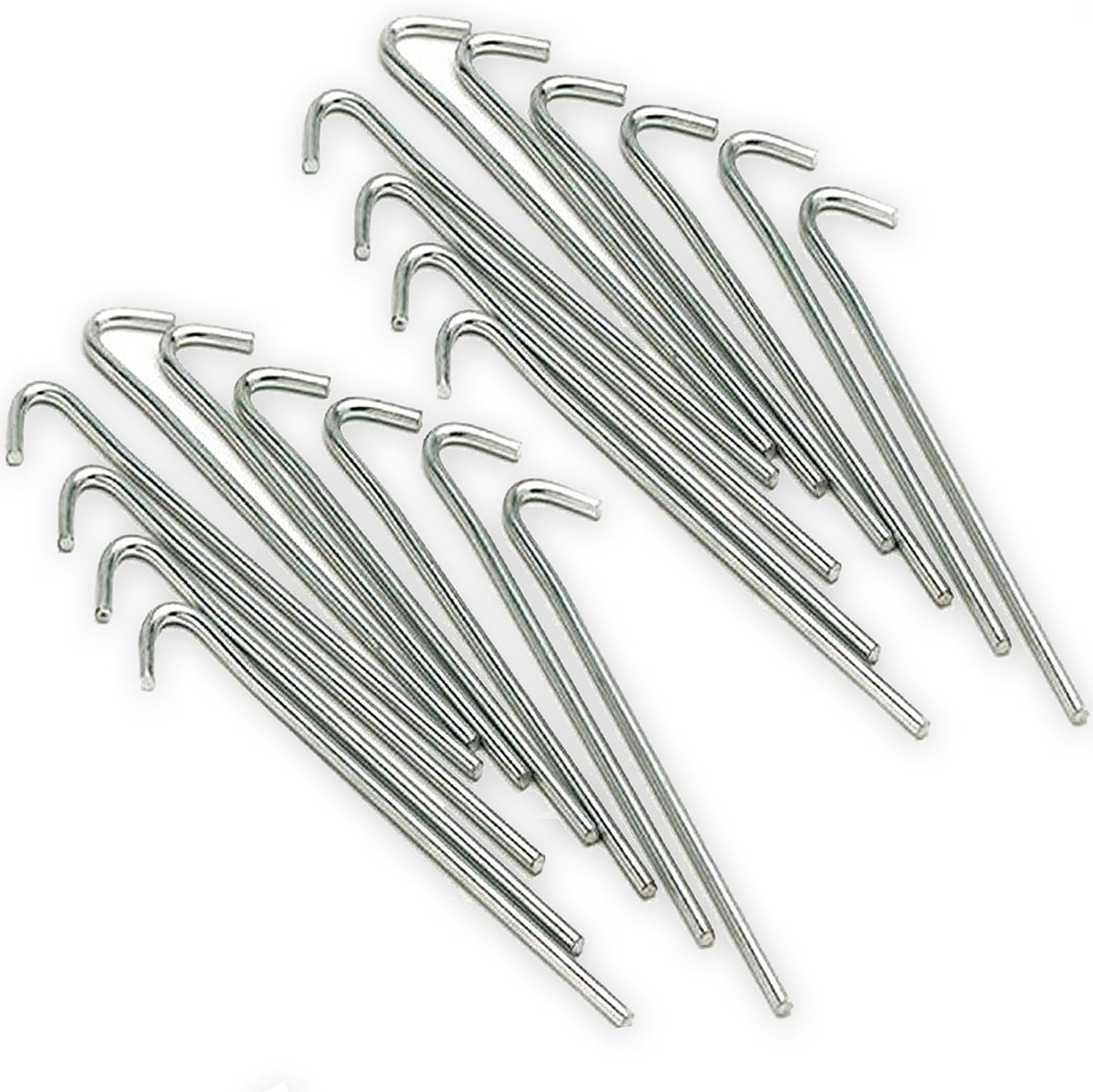 White Hinge 20x Heavy Duty 9" Metal Tent Pegs Ideal For Gazebos