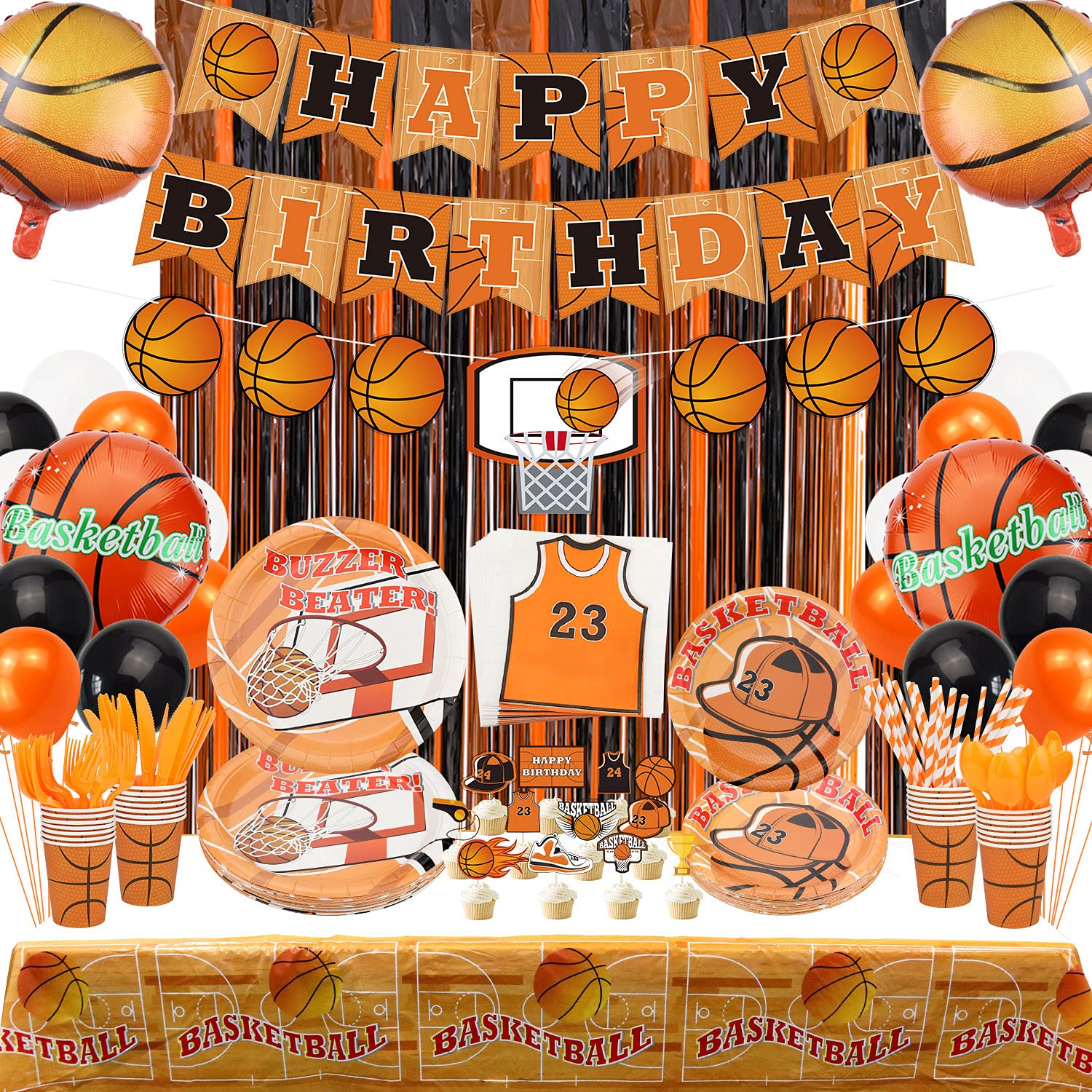 Photo 1 of Basketball Party Decorations , Serves 20