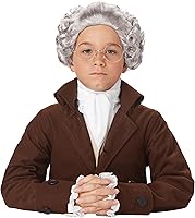 Vista 1 de Peluca infantil de hombre colonial