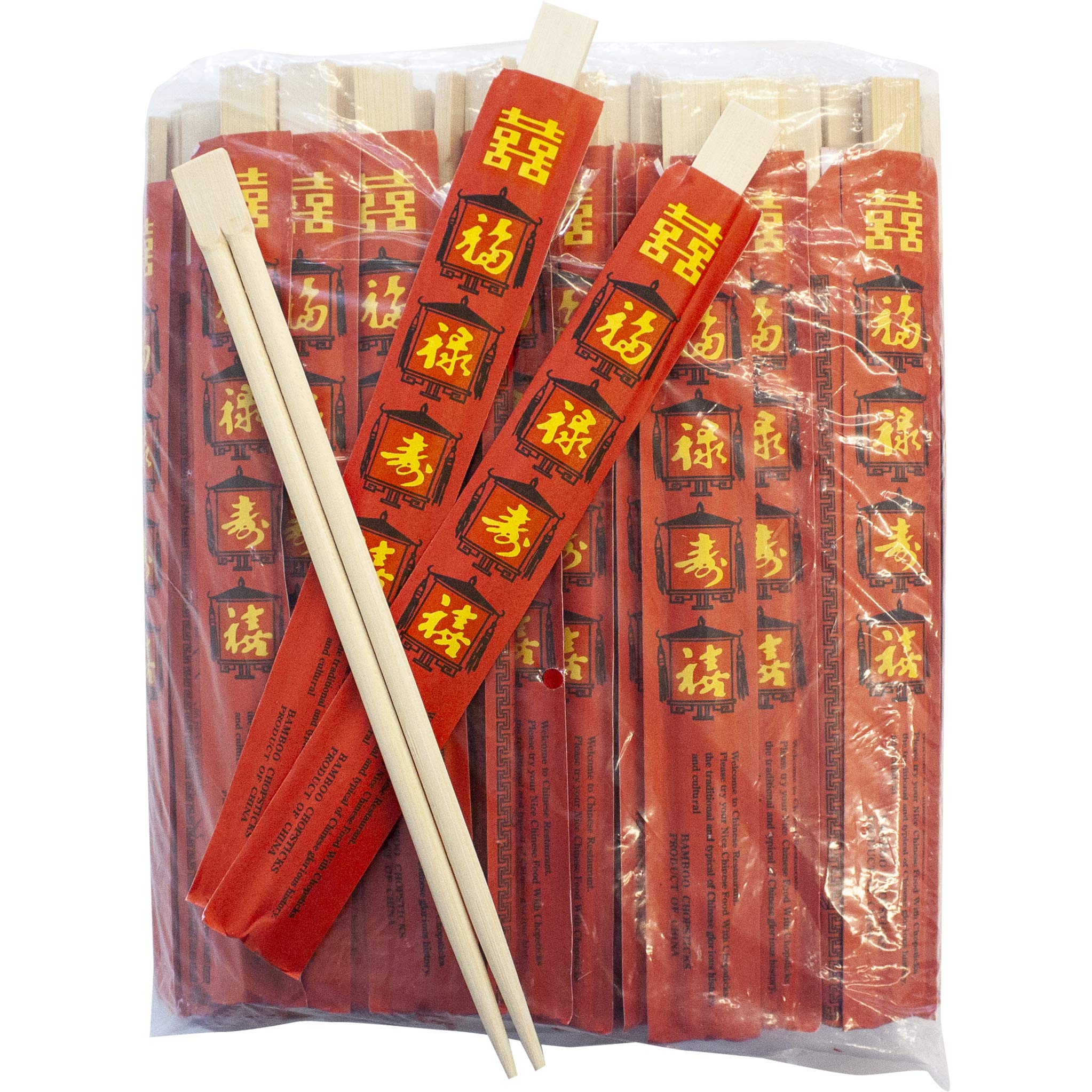 Hexiang Czerwone bambusowe pałeczki (23 cm) - 100szt