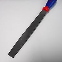 Vista 2 de WORKPRO W051002 Lima plana de 10 pulgadas – Lima de acero duradera para afilar herramientas y desbarbar, cómodo agarre antideslizante, doble corte