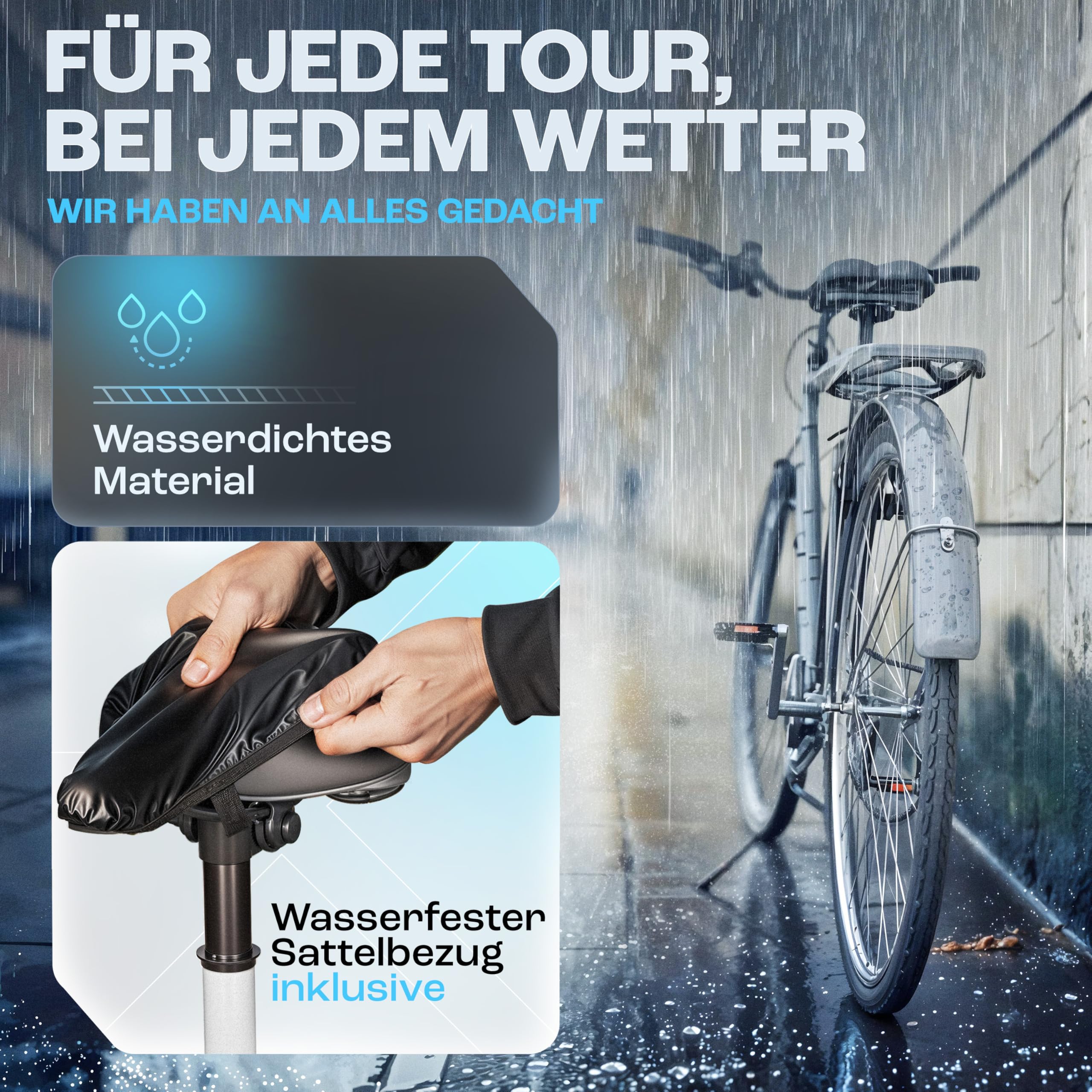 Fahrradsattel - mit ErgoFoam+ I maximaler Fahrkomfort I ergonomischer Fahrrad Sattel für Damen & Herren I Fahrradsattel Herren bequem, Sattel Damen bequem weich