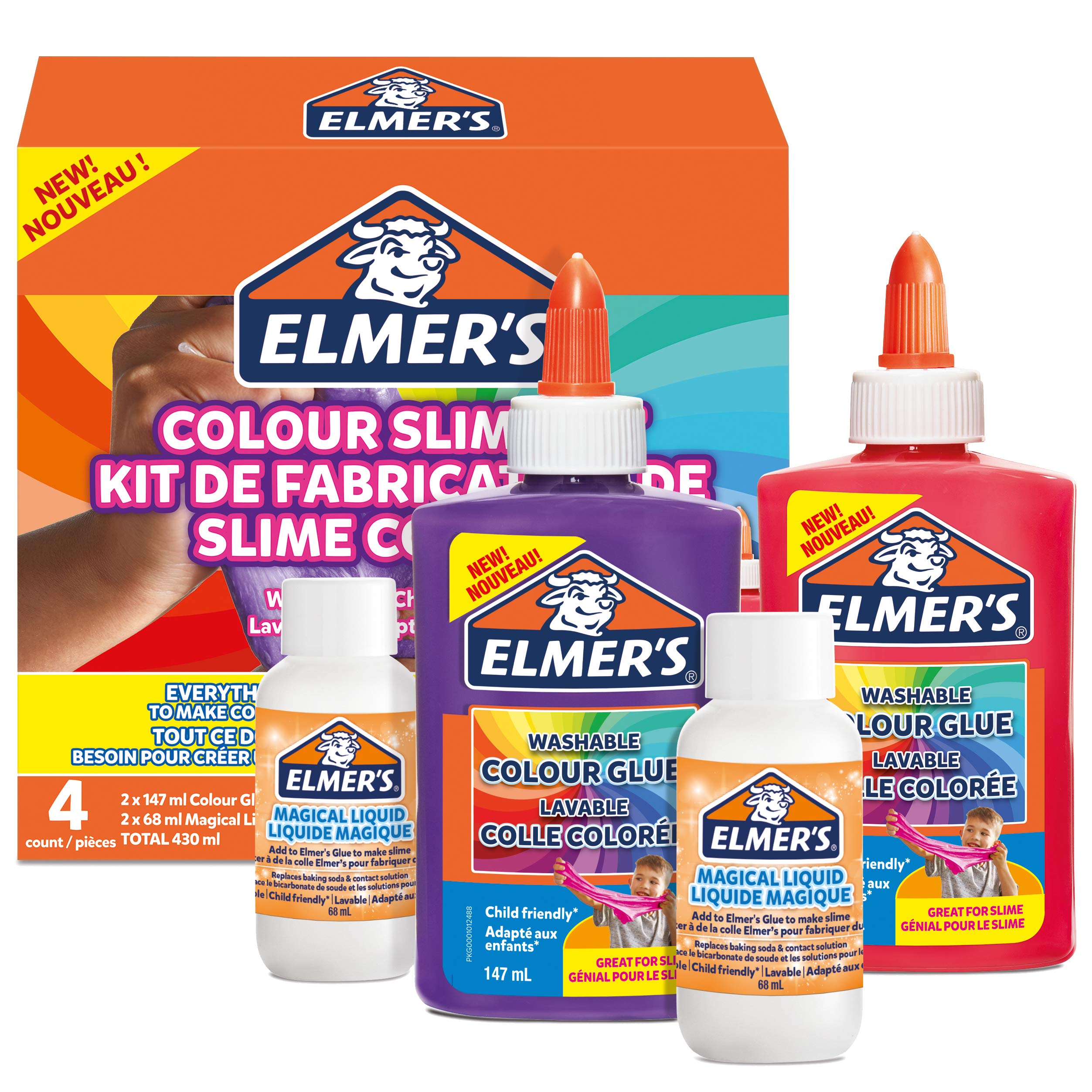 Elmer's Colour Slime Kit Slime Supplies Include Washable Colour PVA