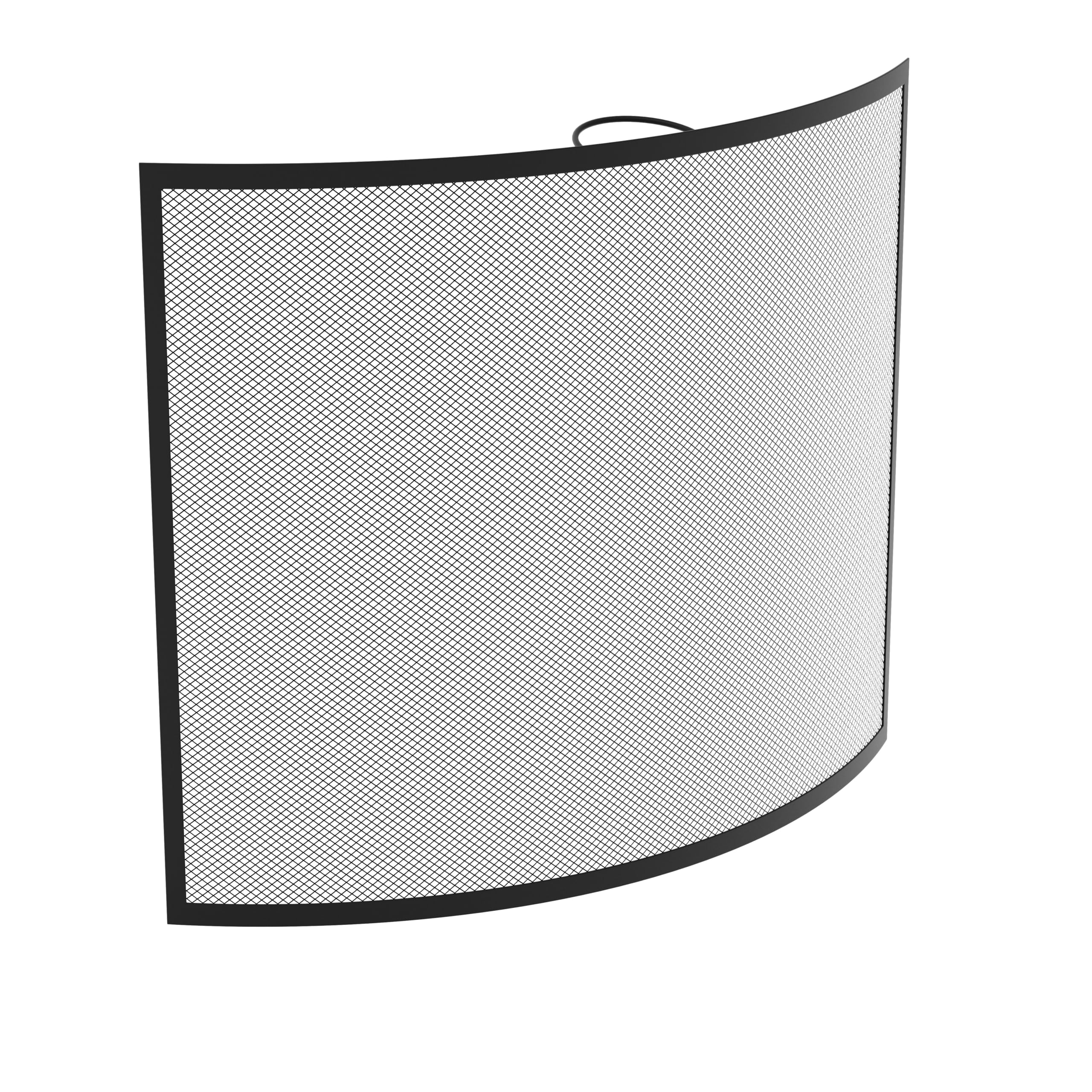 Fire Vida Buckton Spark Guard Fire Screen, Black