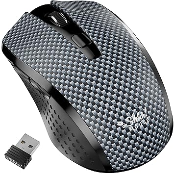 SHHHMOUSE Silent Mouse Wireless Computer Mouse Wireless, Mouse for Laptop, Mouse USB, Mouse for Chromebook, Mouse Cordless, Mouse Inalambrico, PC Mouse, Computer Mice, Quiet Mouse