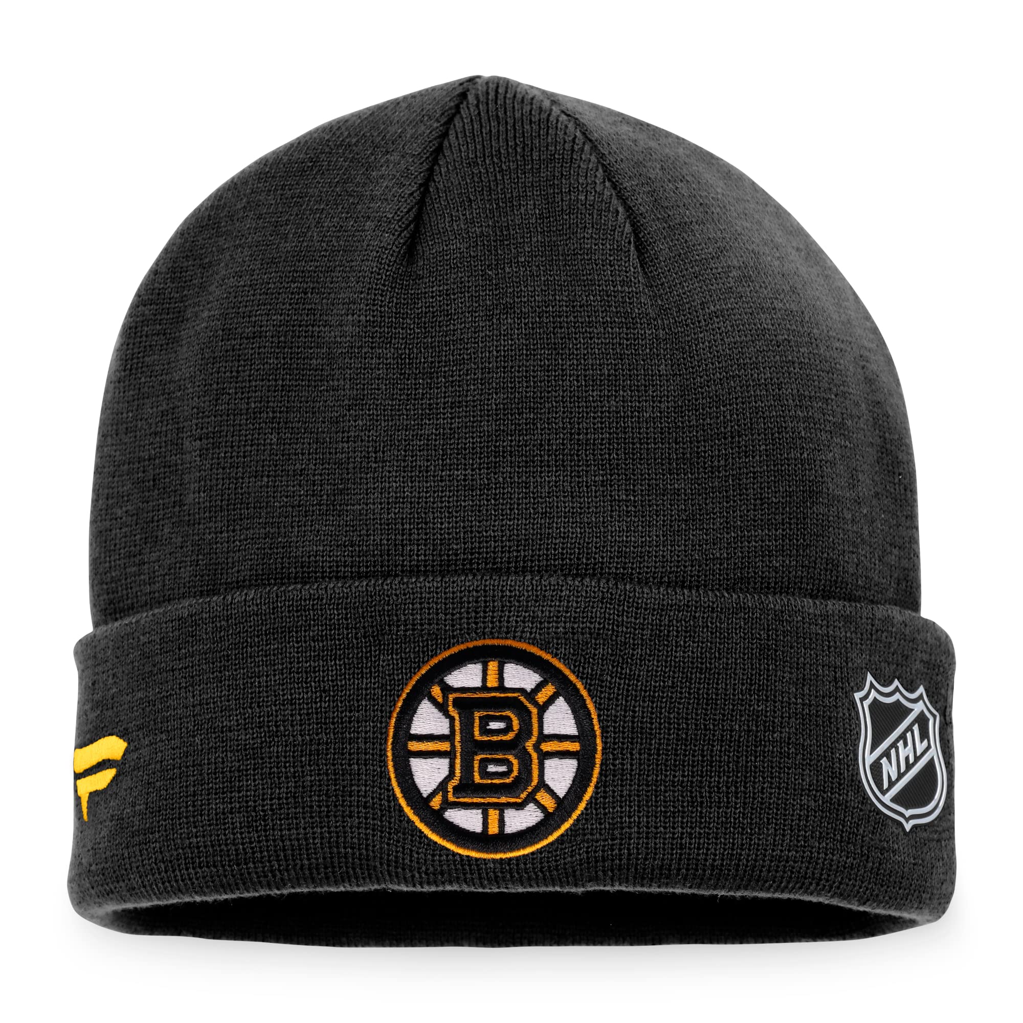 Fanatics NHL Authentic Pro Game Train Cuffed Knit Boston Bruins Beanie Mütze Wollmütze