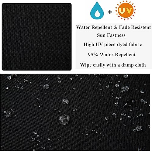 Miniatura 5 de Fundas de cojín de banco para exteriores, 48 x 18 x 3 pulgadas, sin relleno, fundas de cojín de repuesto para muebles de exterior, resistentes al