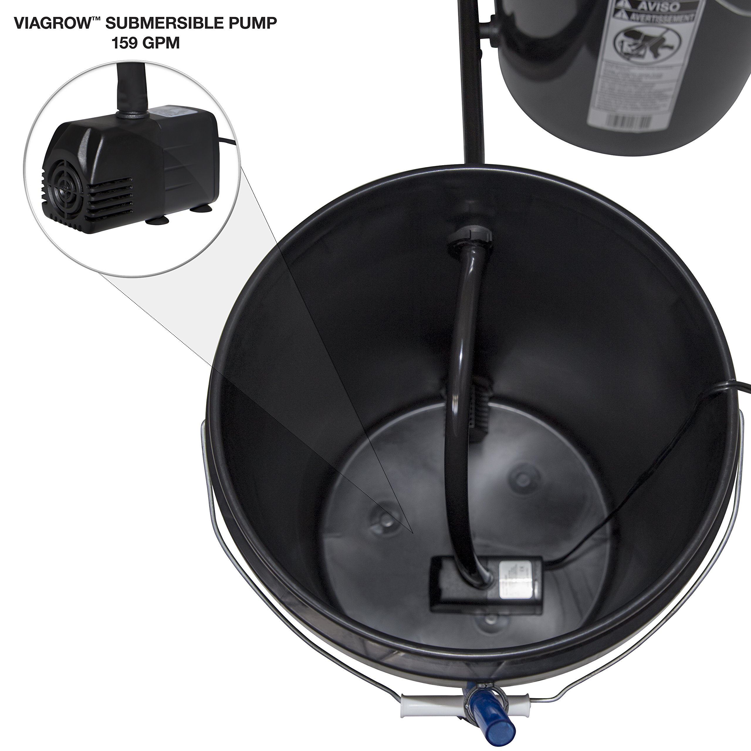 Viagrow VRDWC4 Recirculating Deep Water Culture (DWC) 4Bucket