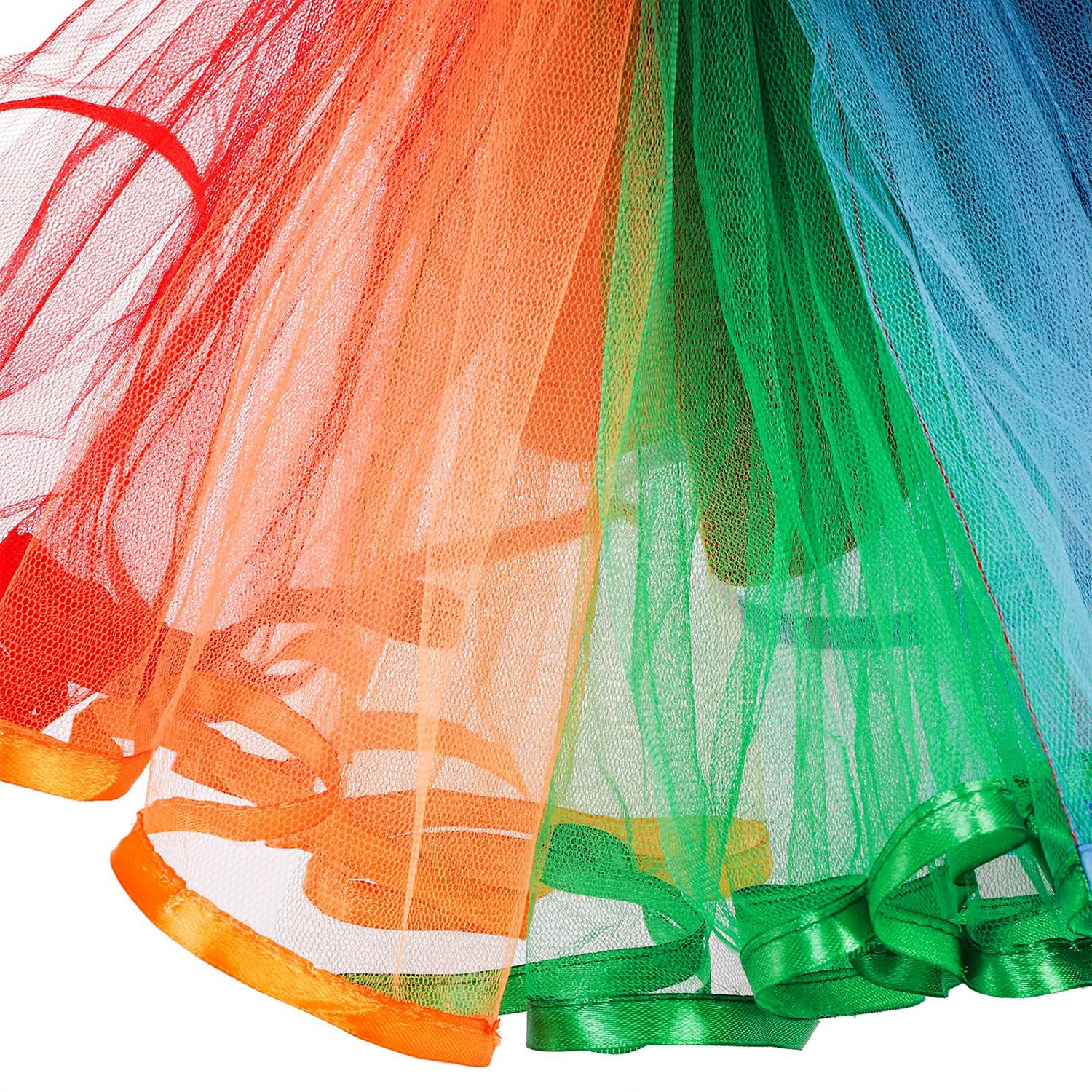 Gonna a tutù Arcobaleno da Donna,Tutu Arcobaleno Capelli con Piume Arcobaleno,Accessori da Donna Abbigliamento Neon Anni '80 Set,Gonna Tulle Donna per Festival,Carnevali,Gay Pride