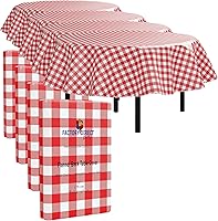 Vista 40 de Manteles de vinilo con reverso de franela, color sólido, calidad premium, impermeables., Plástico, Blanco