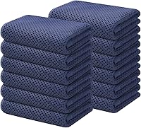 Vista 148 de Kitinjoy - Paños de cocina de 100 % algodón, tela de tejido gofrado, paño de limpieza ultrasuave, absorbente y de secado rápido.