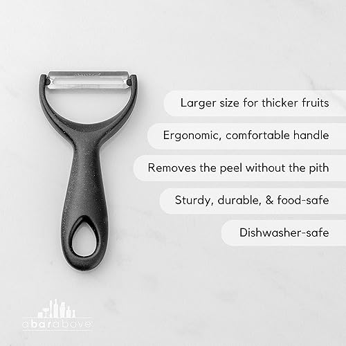 Miniatura 2 de A Bar Above Pelador dorado de cítricos, pelador de frutas de acero inoxidable para adornos y giros de cóctel, herramienta de pelado de agarre cómodo