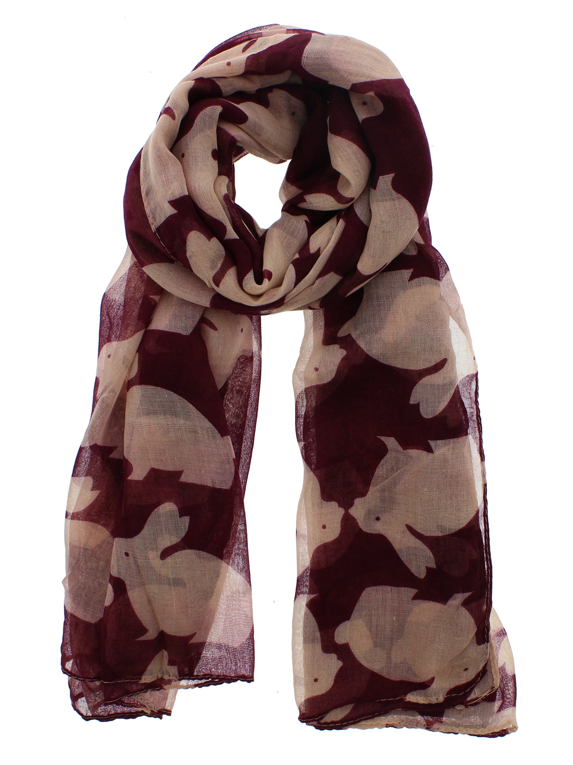Zac's Alter Ego Long Lightweight Bunny Print Scarf