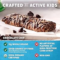Vista 6 de Clif Kid ZBar Zbar - Barras de chocolate con chispas de chocolate - Barritas energéticas horneadas suaves - Sin OMG - 0.42 oz de granos enteros