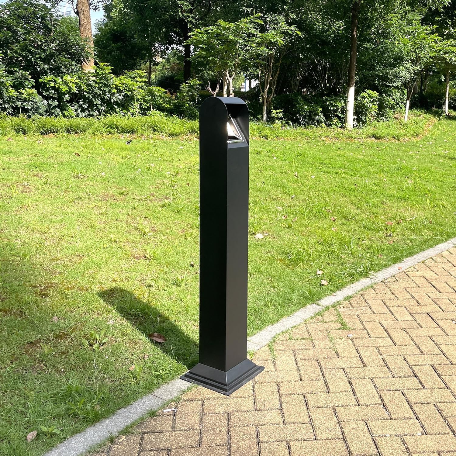 Contenedor de basura de 1,2 m de pie de acero inoxidable para exteriores, cubo de basura vertical independiente con llave, cubo de basura para interior al aire libre, pub hotel, restaurante