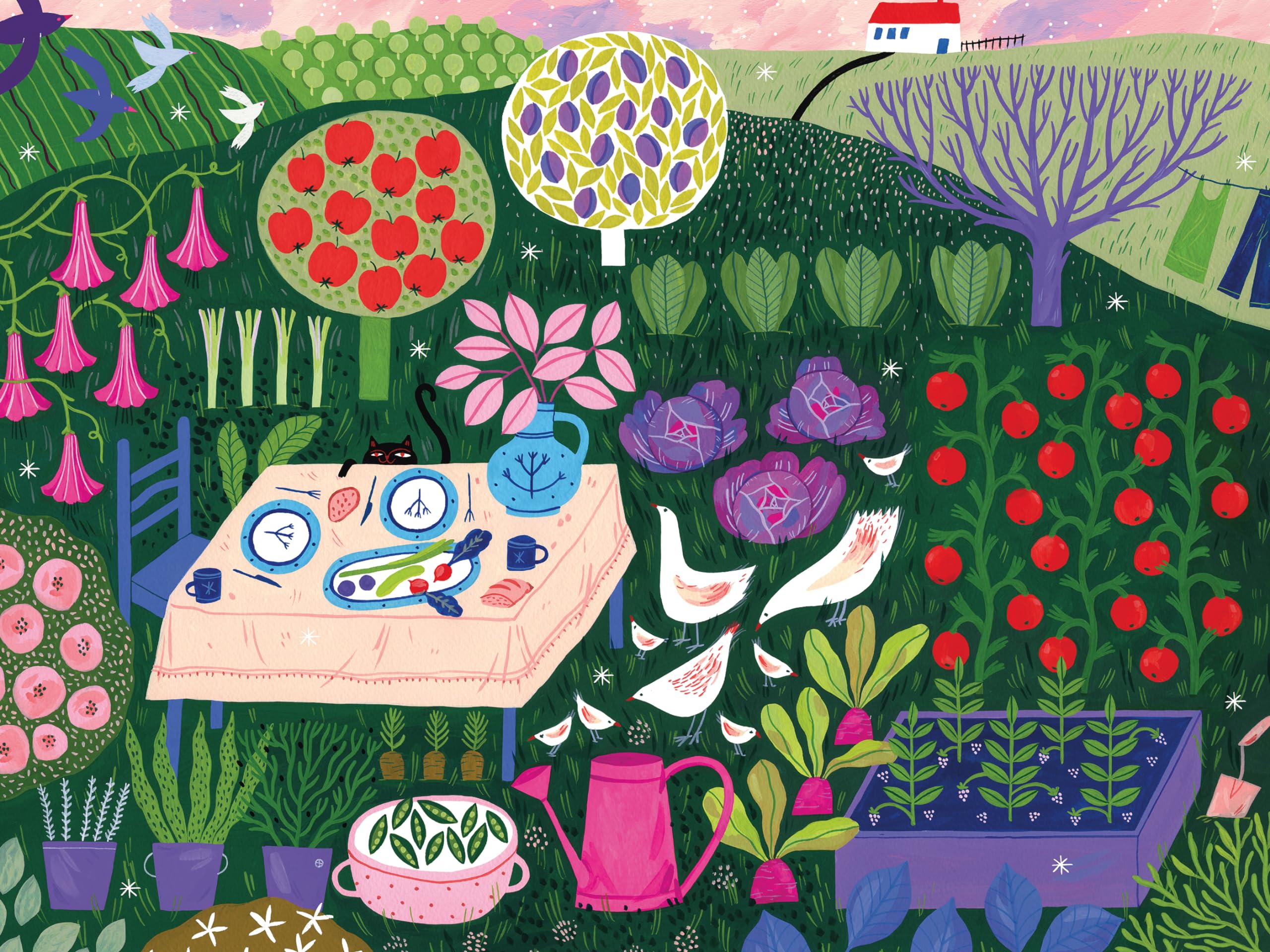 Ceaco Garden Shed Greenhouse 1000 Piece Jigsaw Puzzle - Vibrant Art, 26.5x19 In, Made In USA