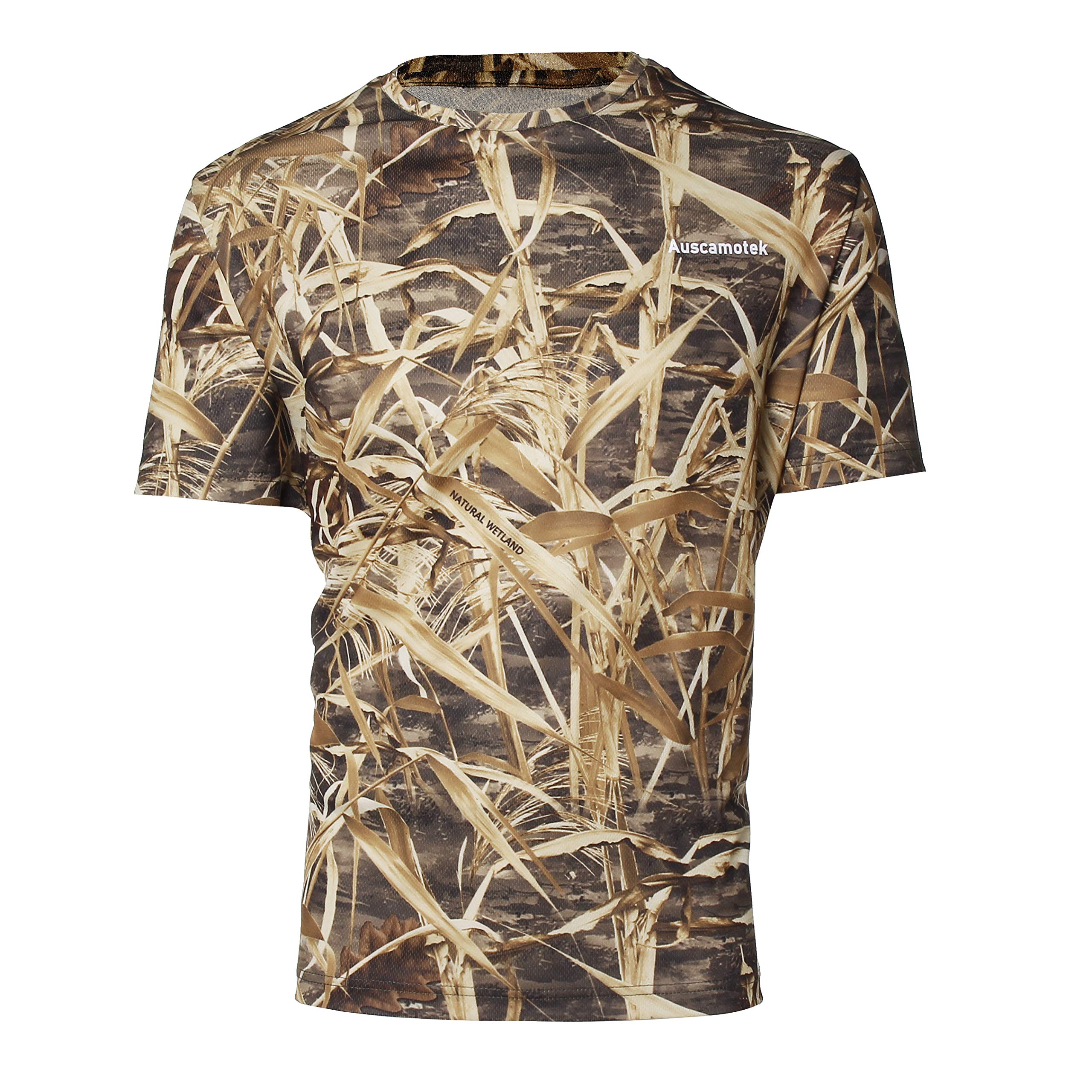 AUSCAMOTEKCrew Neck Short Sleeve Camo T-Shirt for Hunting