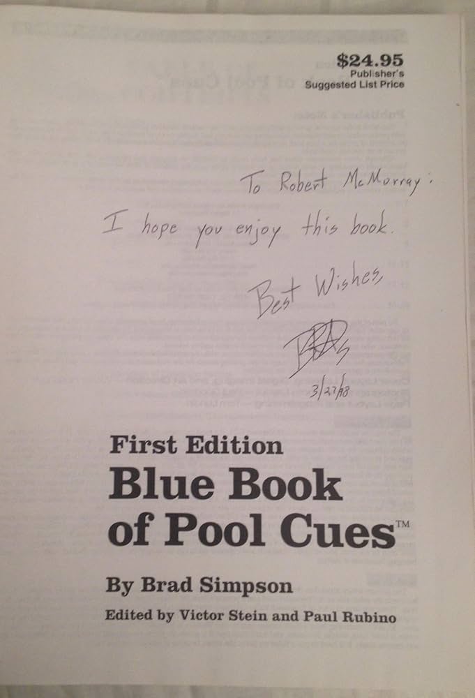 趣味・スポーツ・実用 blue book of pool cue 3rd Edition Blue Book of Pool Cues by Brad Simpson | Goodreads
