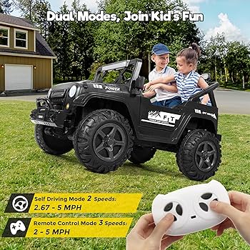 Amazon.com: FUNTOK 24V Ride On Truck for Big Kids, 2 Seater