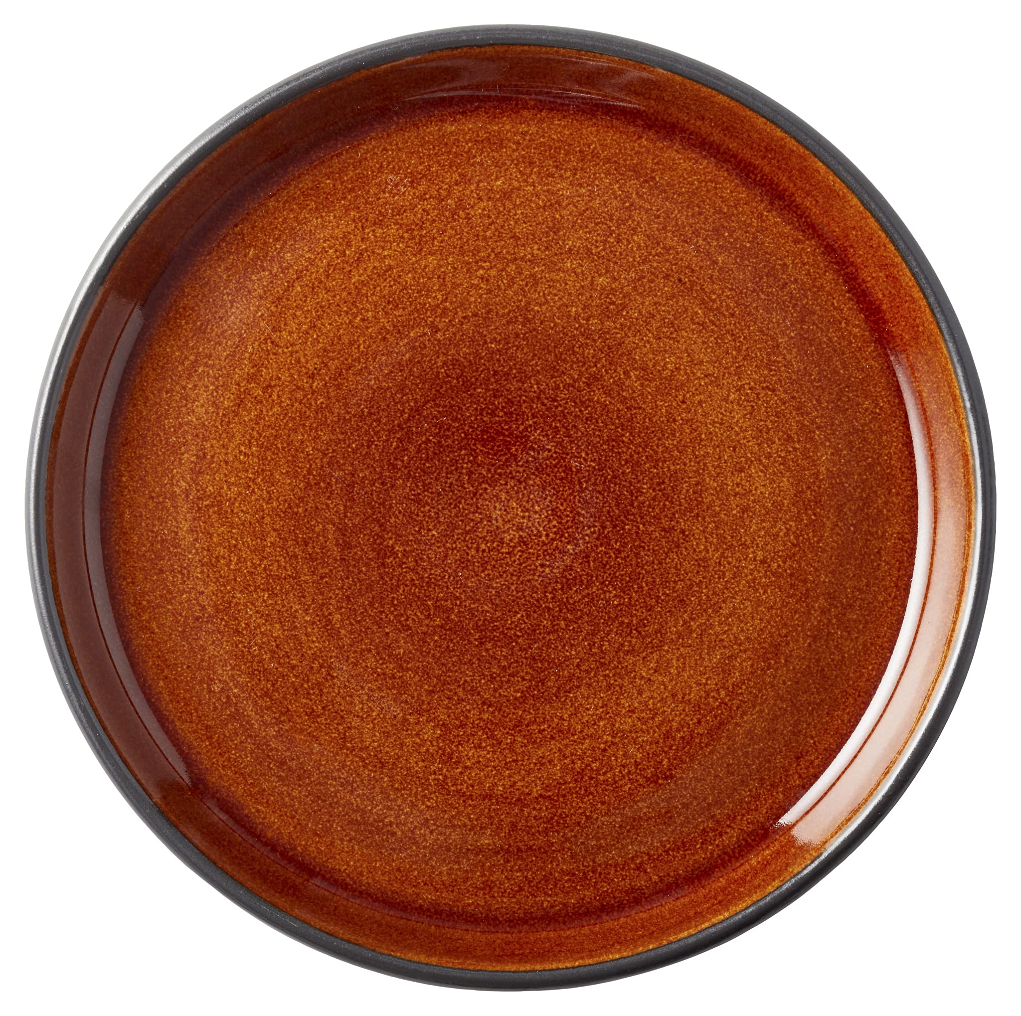 Bitz Brotteller Gastro Schwarz/Amber 17 cm