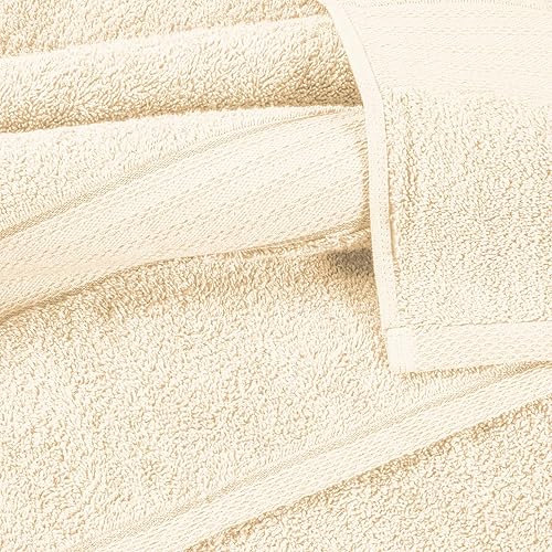 Miniatura 2 de GLAMBURG Juego de 2 toallas de baño extra grandes de algodón de alta calidad de 700 GSM, 100% algodón peinado, 2 toallas de baño de 35 x 70