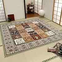 ベルギー製 多色織シルクタッチカーペット135 x 200 楽天市場】ベルギー製 多色織格子柄シルクタッチ玄関マット