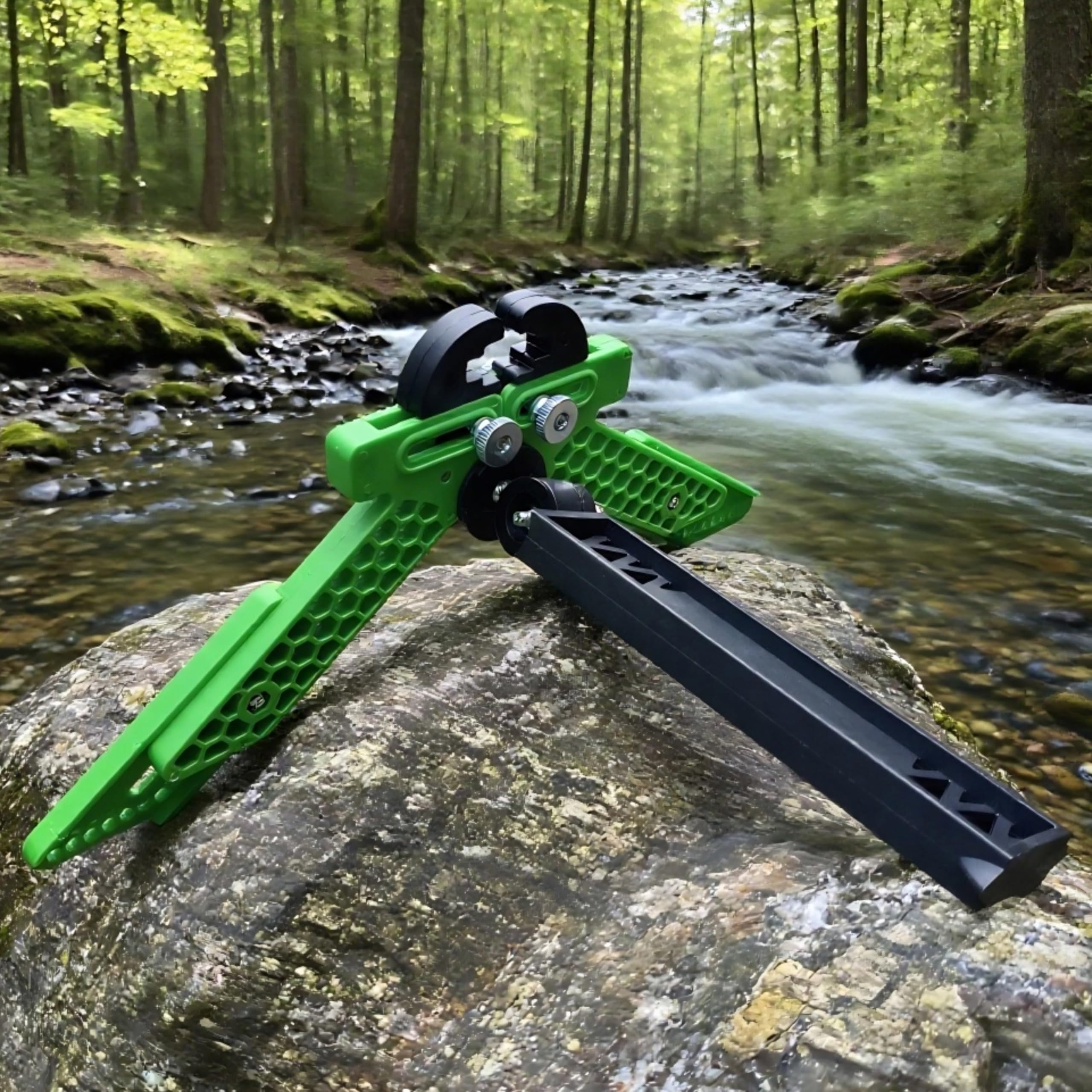 Doppelfunktions-Compoundbogen-Ständer für Bogenschießen, klappbar, tragbar, mit Verstellbarer Länge und Breite für die Jagd oder Wettkampfsportarten