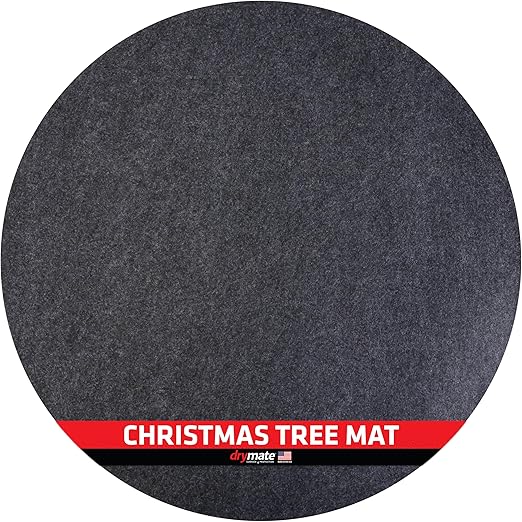 Drymate Christmas Tree Stand Mat (28”), Protects Floors