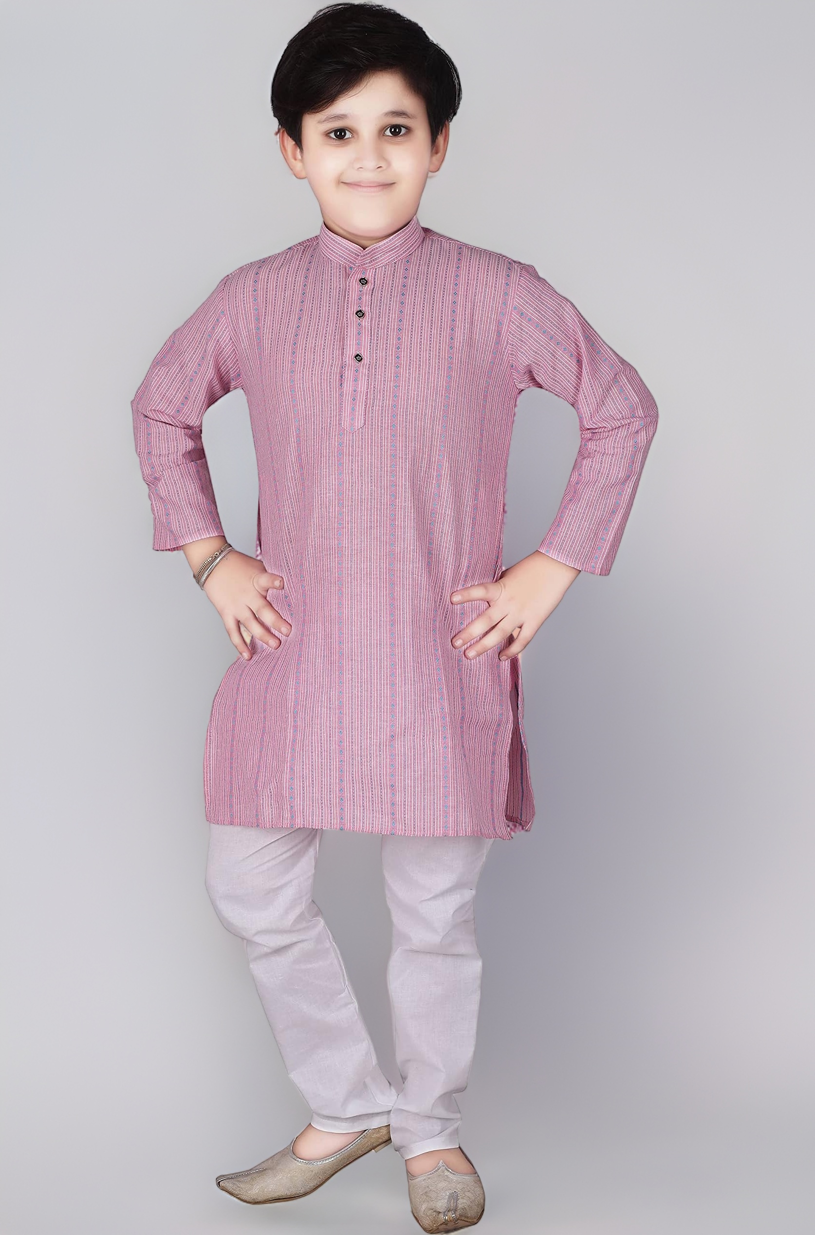 Pro-Ethic Style Developer Boy's Cotton Striped Kurta Pyjama For s | Kurta Paijama Set