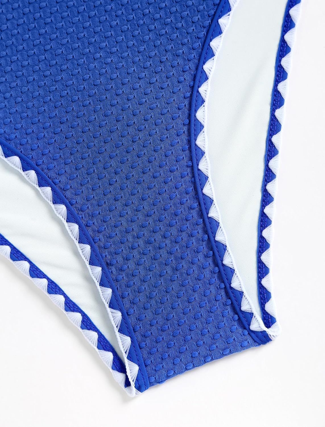 SOXE XL ...ZAFUL Women's High Cut Bandeau Bikini Set Strapless Solid Color 2 Pieces Bathing Suit Swimsuit