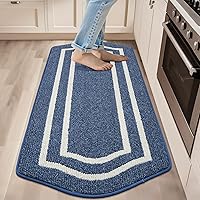 Vista 30 de COSY HOMEER Kitchen Rugs and Mats 24"x48" Non Slip Kitchen Mats for Floor Washable Kitchen Runner Rug Stain Resistant Standing Mat for Beige