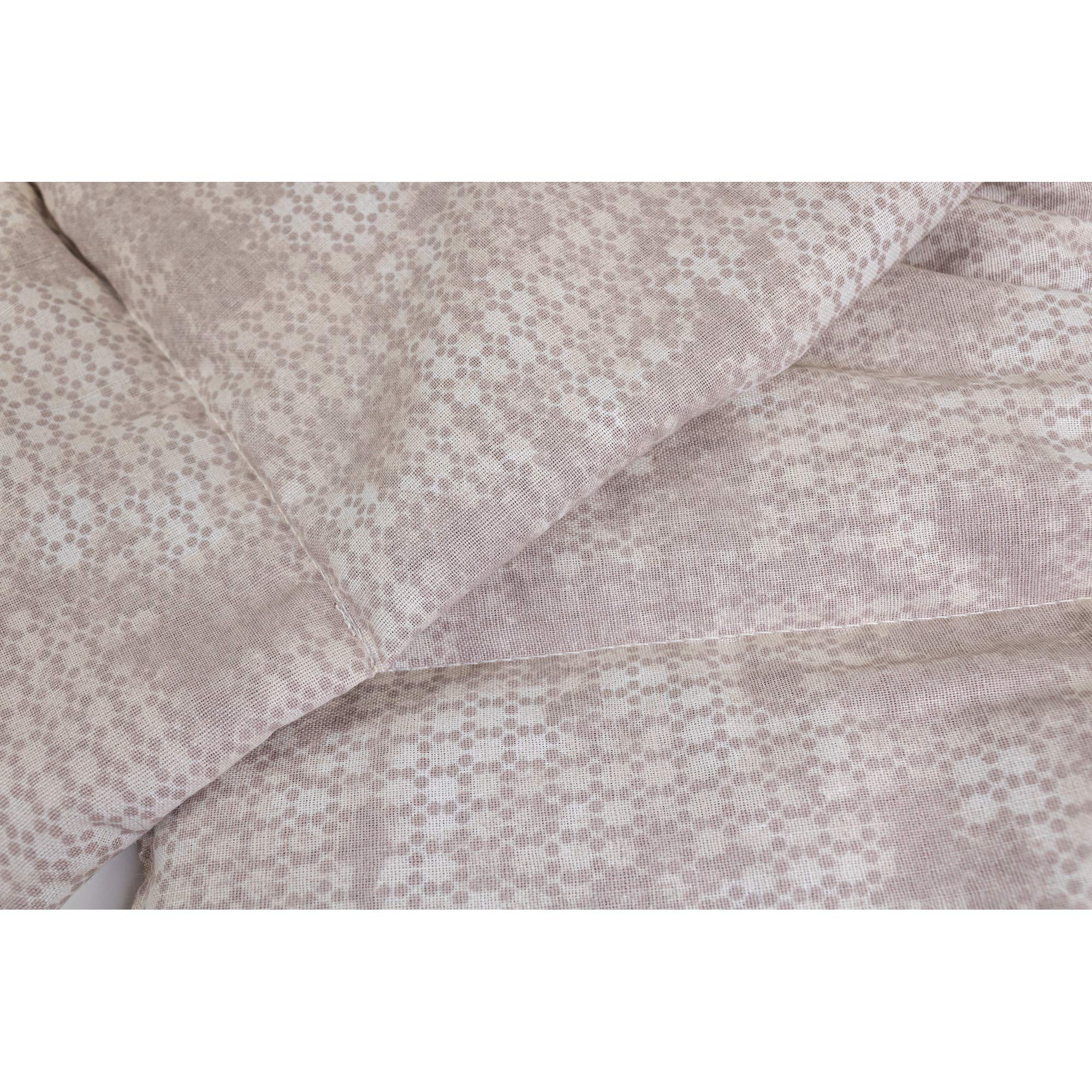 Almohada térmica compartimentada en 4 con semillas de grosella 60x20cm - Saco térmico para microondas - Calor y frío - Cojín térmico con semillas (Color: shabby chic gris-beis)
