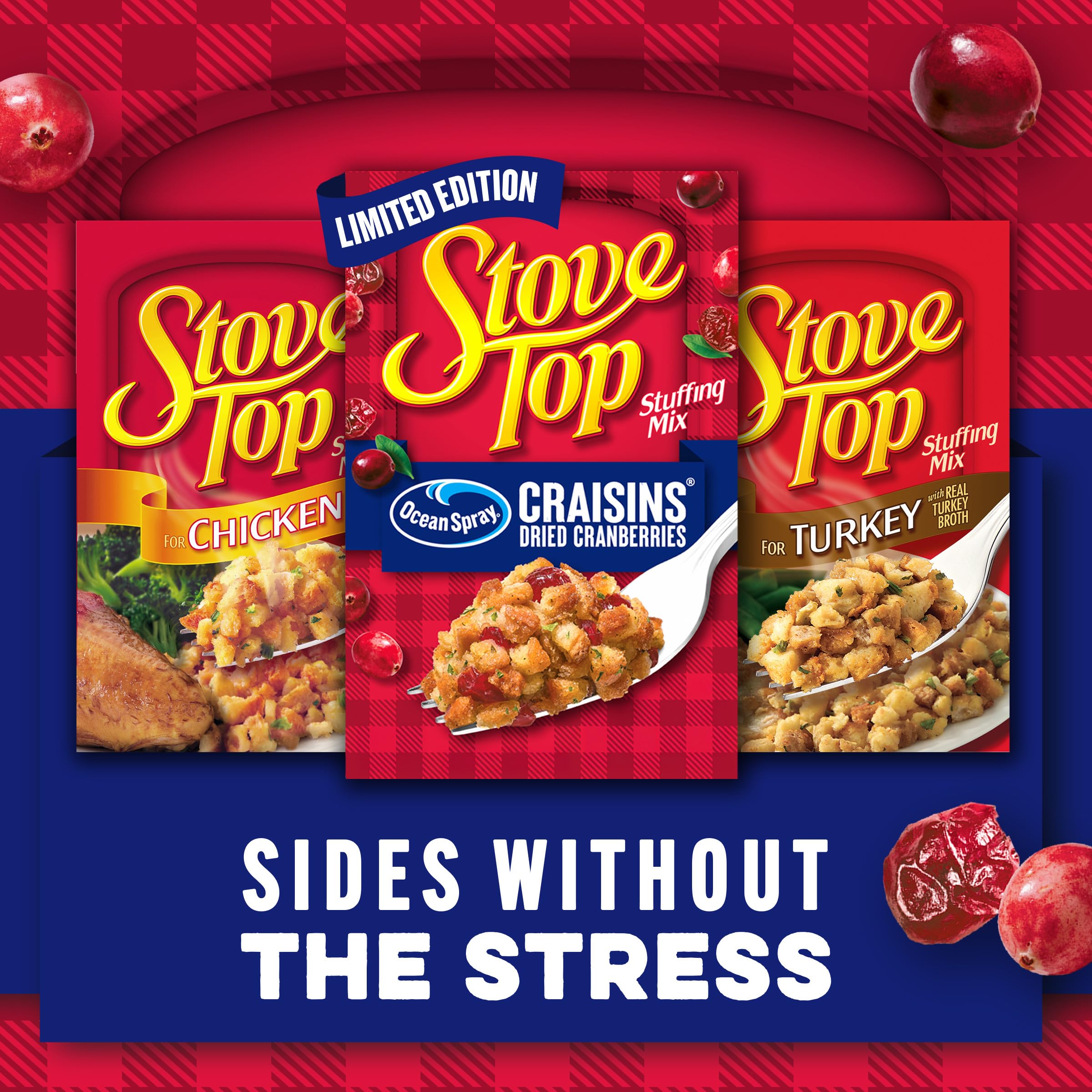 Stove Top Cranberry Stuffing Mix, 6 oz Box