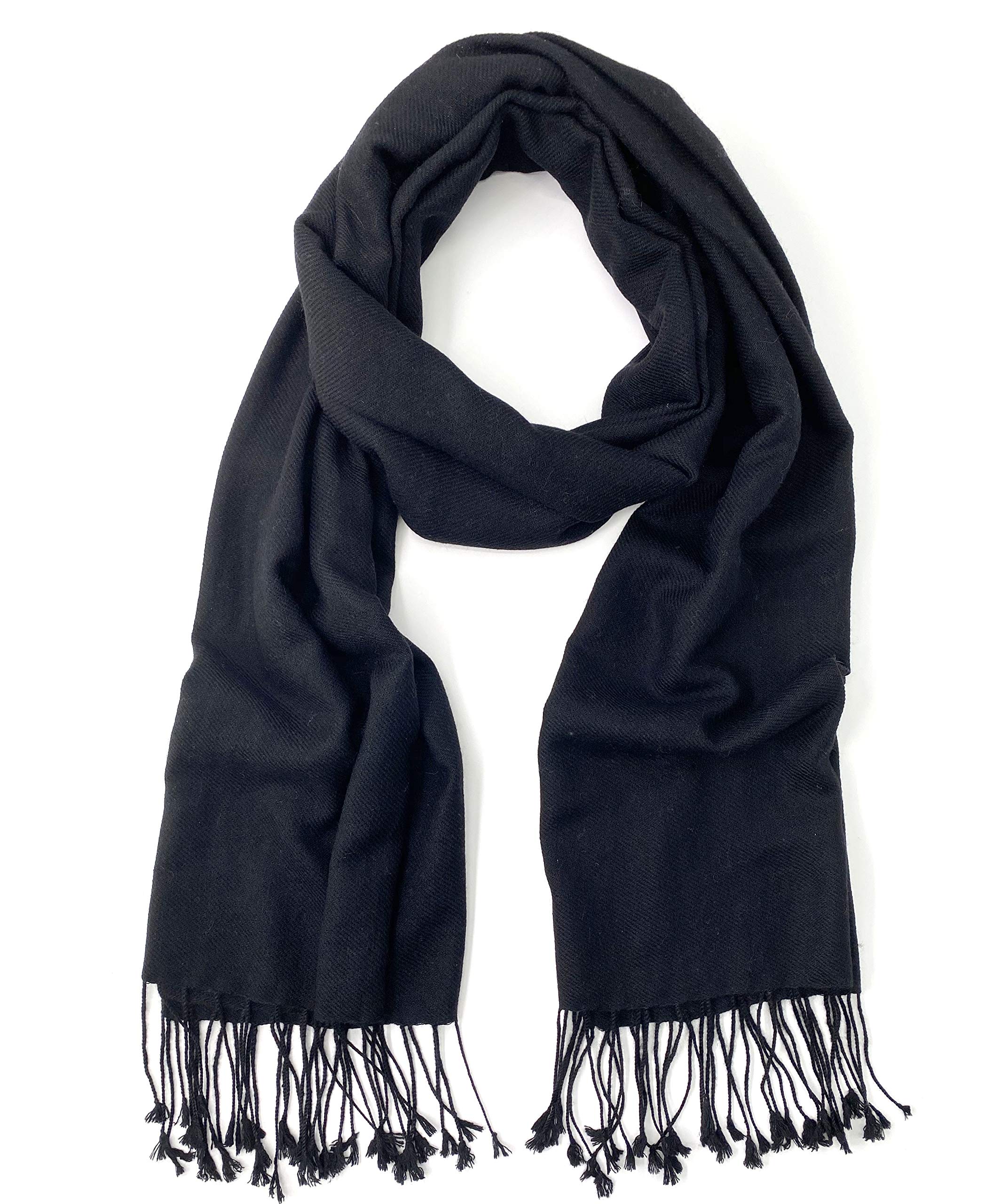 Pashmina/Silk Wrap Black