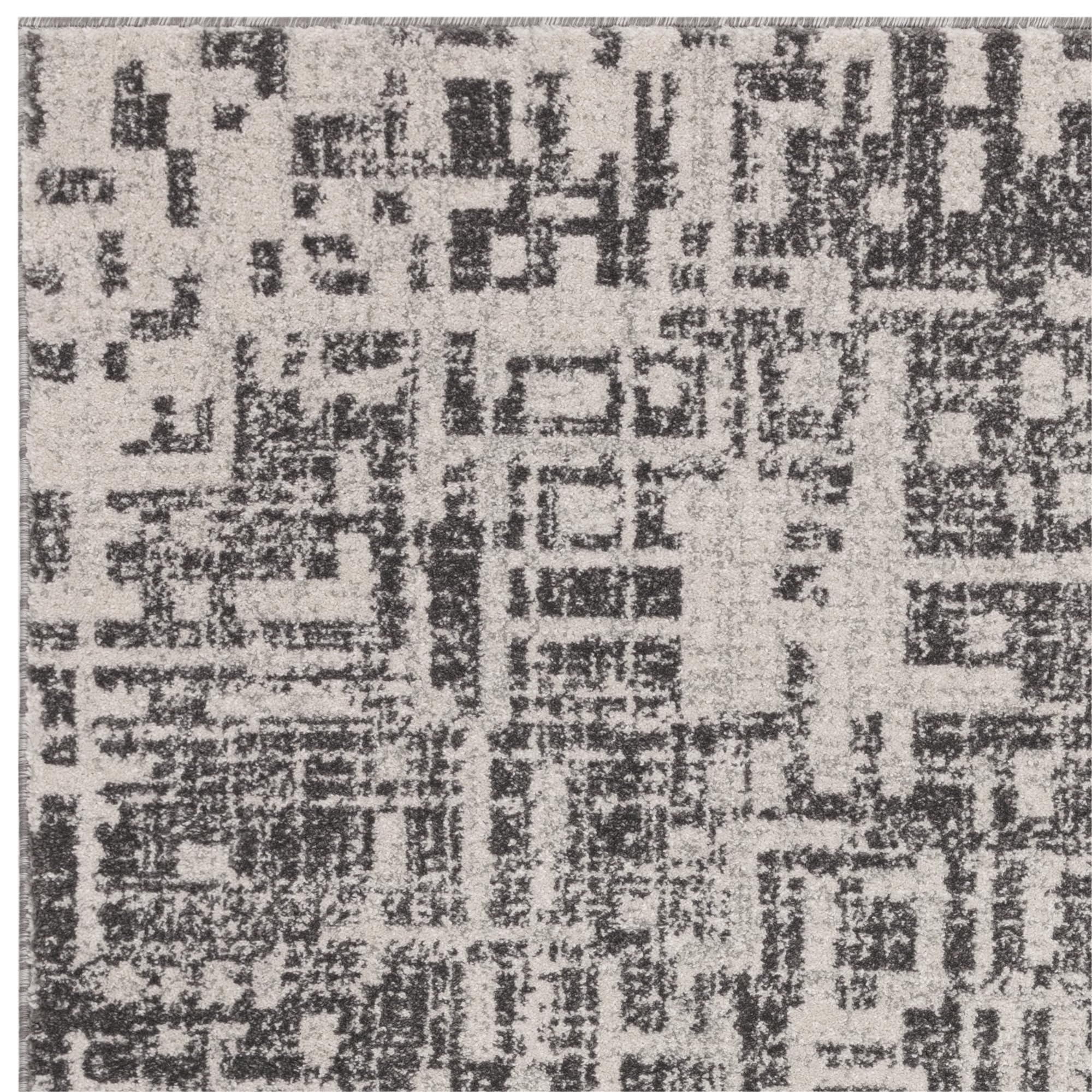 Asiatic Edits Low Pile Abstract Grey Indoor Rug for Living room Bedroom, Conservatory, Hallway, Large Area, Easy to Clean - Image 3