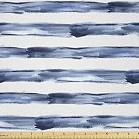 Vista 29 de Ambesonne The Yard, tela marfil de pétalos victorianos medievales barrocos de tonos suaves, patrón de primavera, tela de microfibra para artes