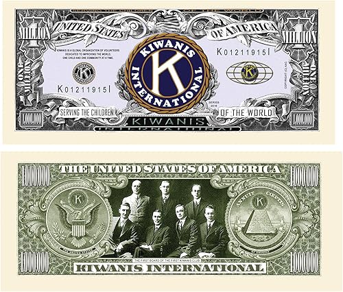 American Art Classics Kiwanis Millones de Dólares Billetes - Paquete de 50