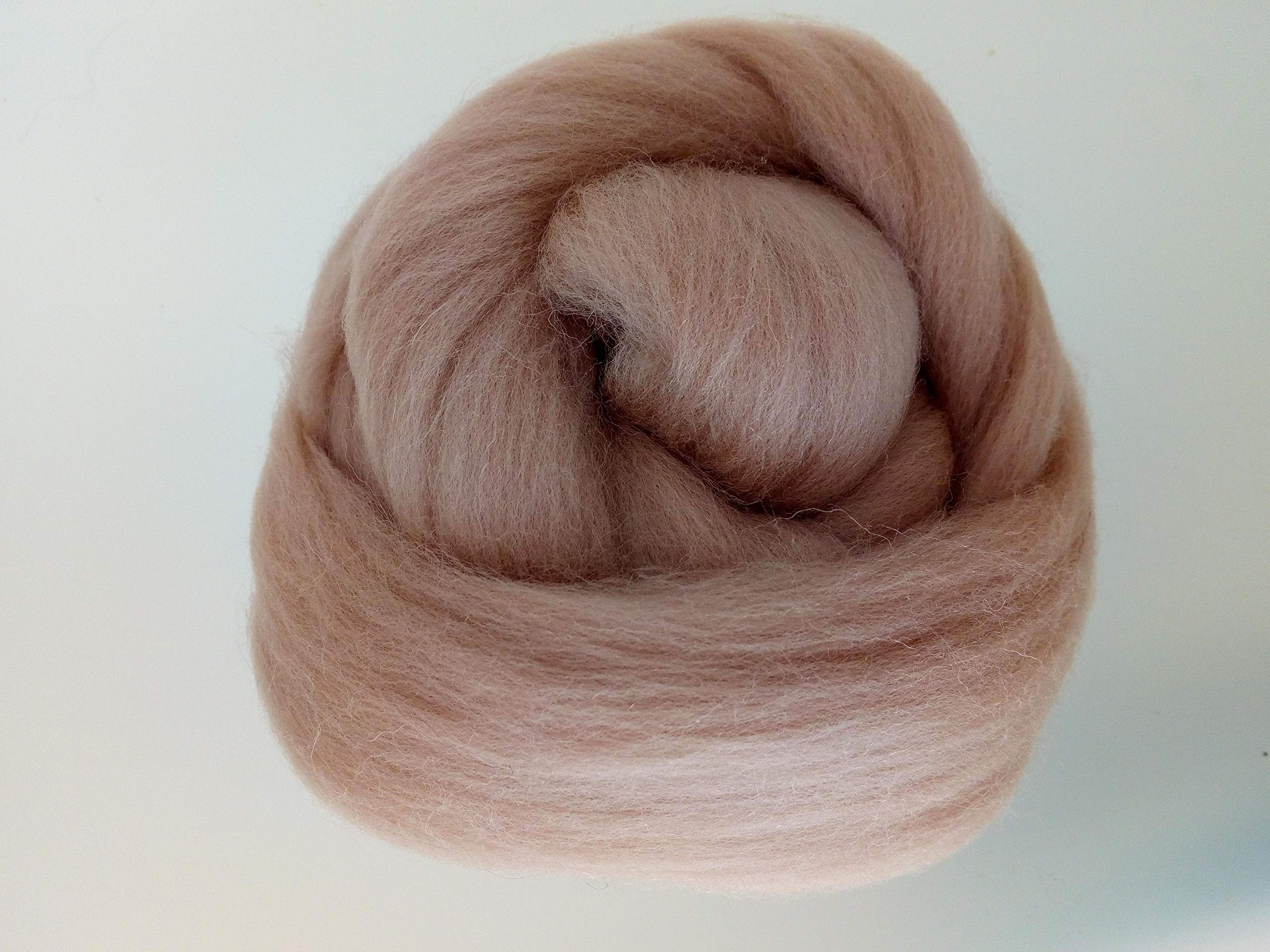 Beige* 100% Merino Wool Giant Yarn Extreme Arm Knitting Felting Wool Tops Roving Bulky 50g - 4kg (50 g)