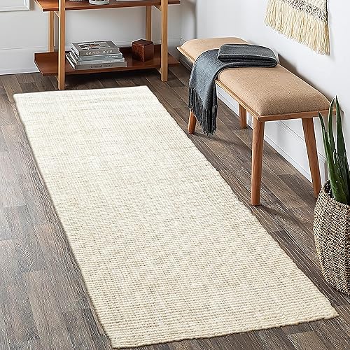 Hand Woven 100% Jute Area Rug, Bohemian, Rustic, Farmhouse Style