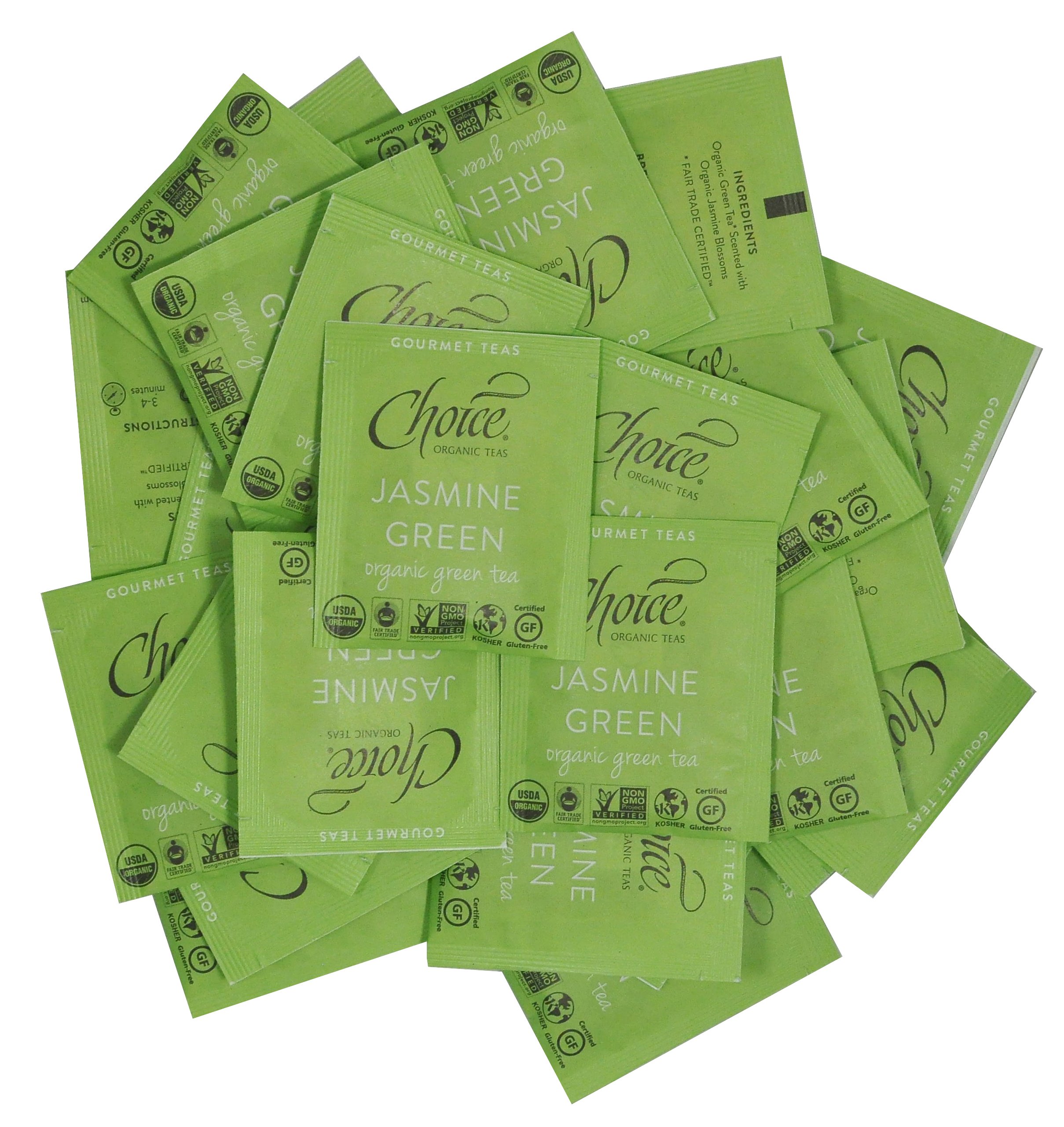 Choice Organic Teas Gourmet Green Tea, 150 Tea Bags, Jasmine Green