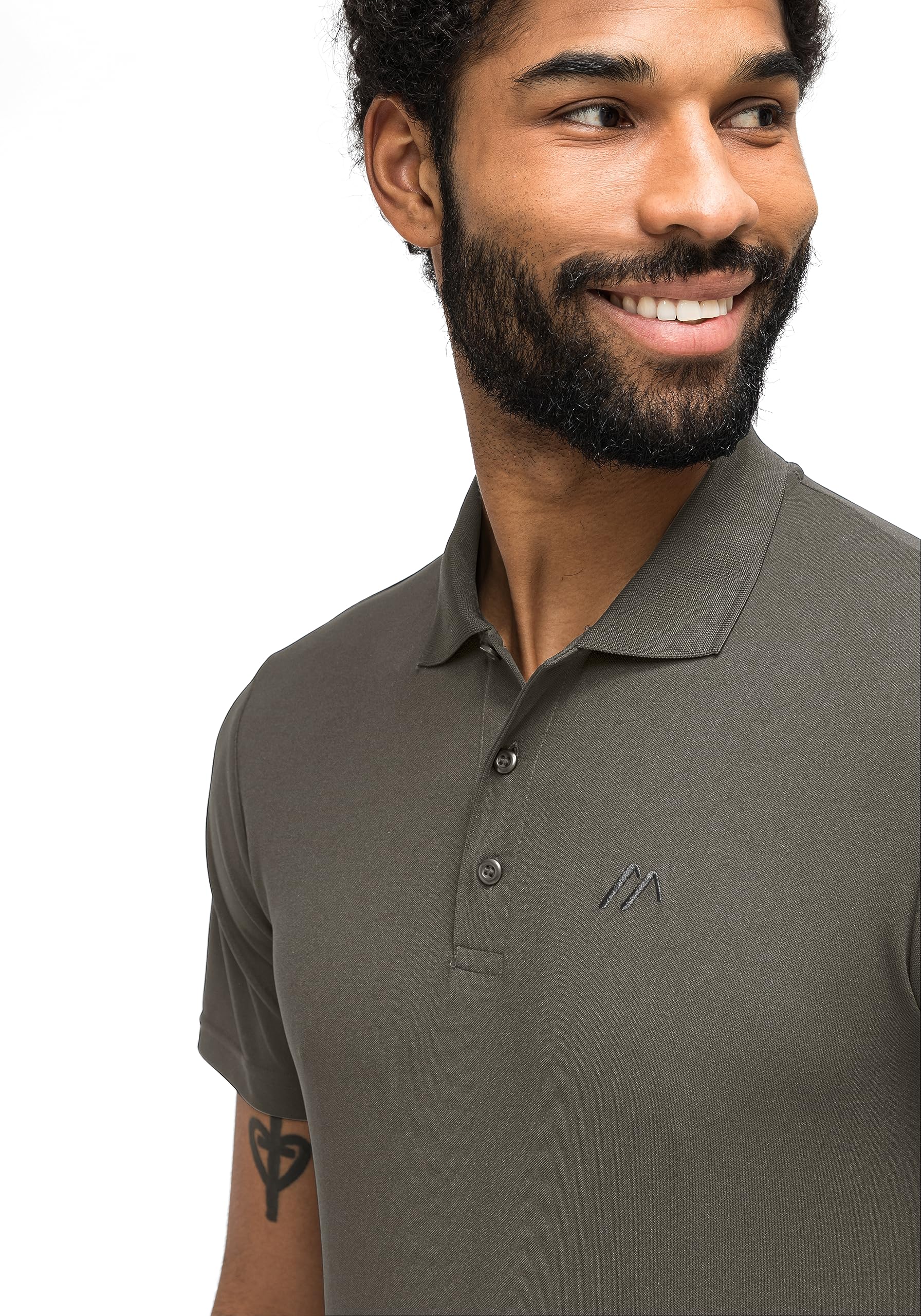 Maier Sports Ulrich, Herren Poloshirt, Leichtes Piqué-Funktionspoloshirt für Wandern und Freizeit, dryprotec Technologie, Atmungsaktiv