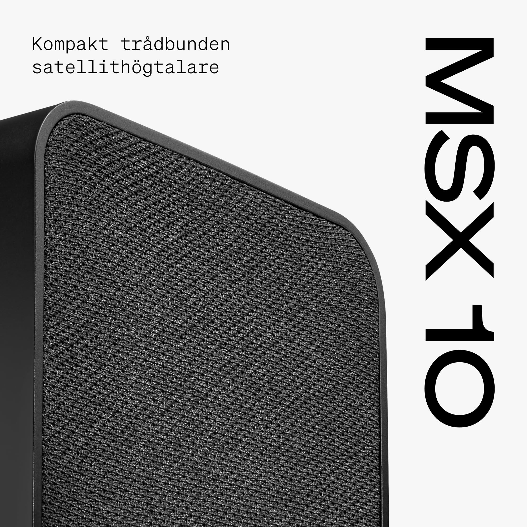 Cambridge Audio MSX 10 – Ultra-kompakte kabelgebundene Satellitenlautsprecher für Regal & Desktop, BMR-Technologie, HiFi-Stereo, Gaming-Setup, Wand-/Stativmontage - Verstärker erforderlich – Schwarz