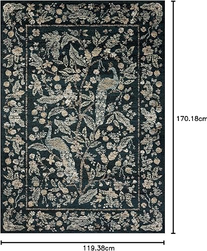 Miniatura 9 de Loloi Rifle Paper Co. Laurel Collection LAU-05 - Alfombra de área marfil de 7 pies y 10 pulgadas x 10 pies