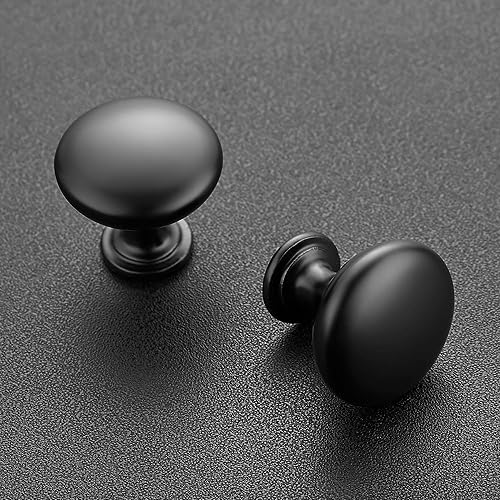 Miniatura 10 de Ravinte Paquete de 5 pomos redondos de zinc de níquel cepillado para cocina, baño, armario, aparador