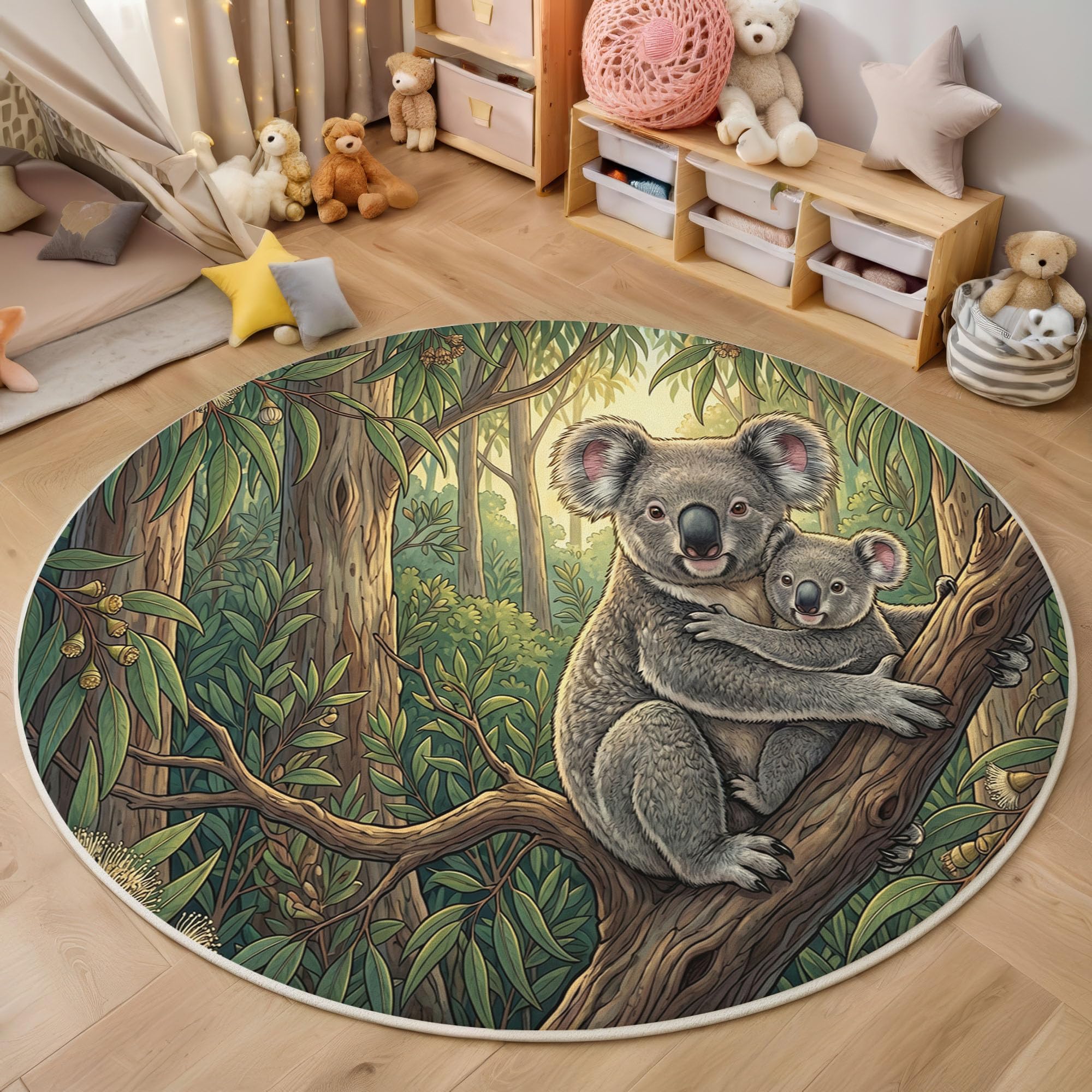 Tapis de décoration vert koala de haute qualité pour balcon