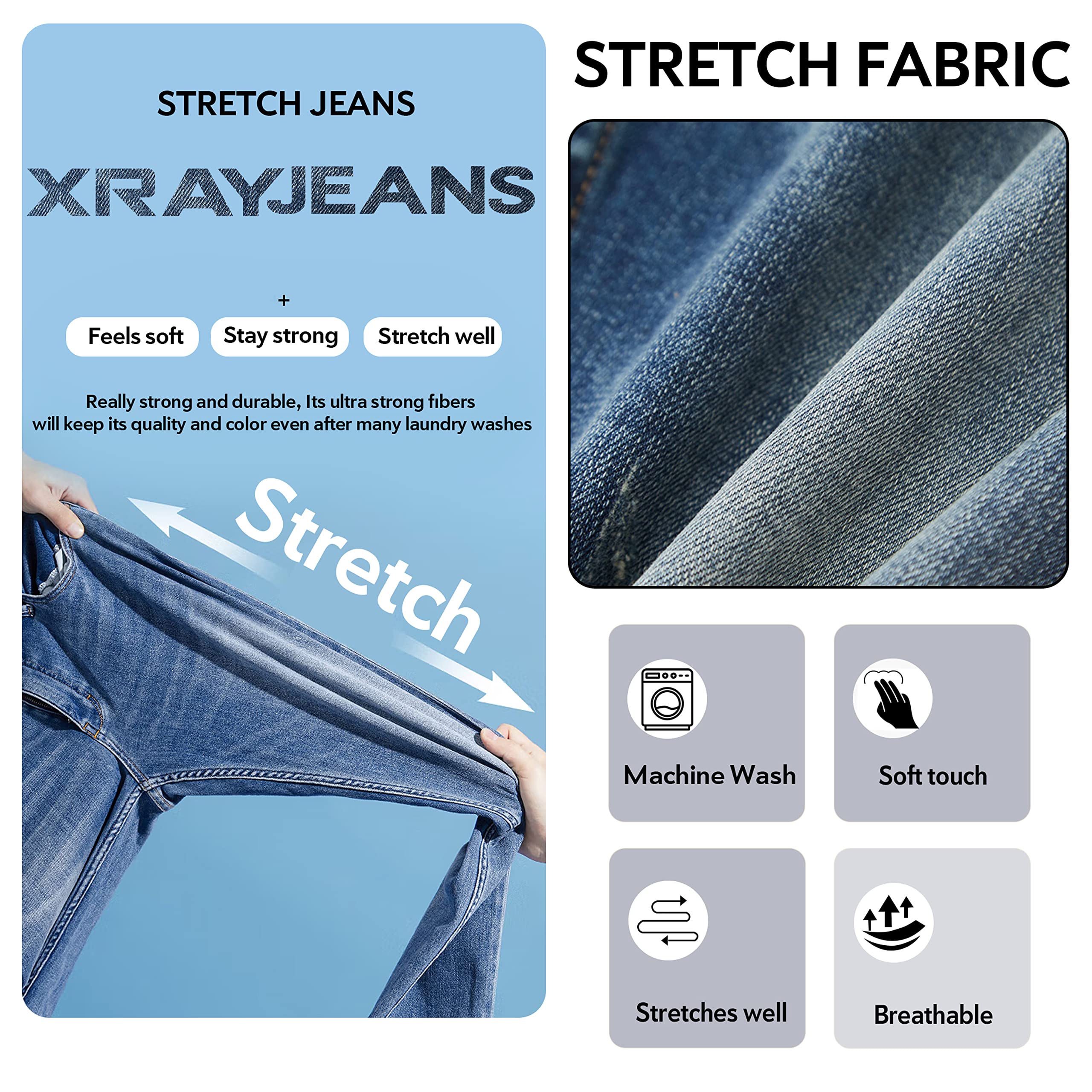 X RAY - Pantaloni da Motociclista Slim Fit per Ragazzi, Ragazzi E Bambini Piccoli - Jeans Skinny da Moto Invecchiati, Jeans Bambini e Ragazzi