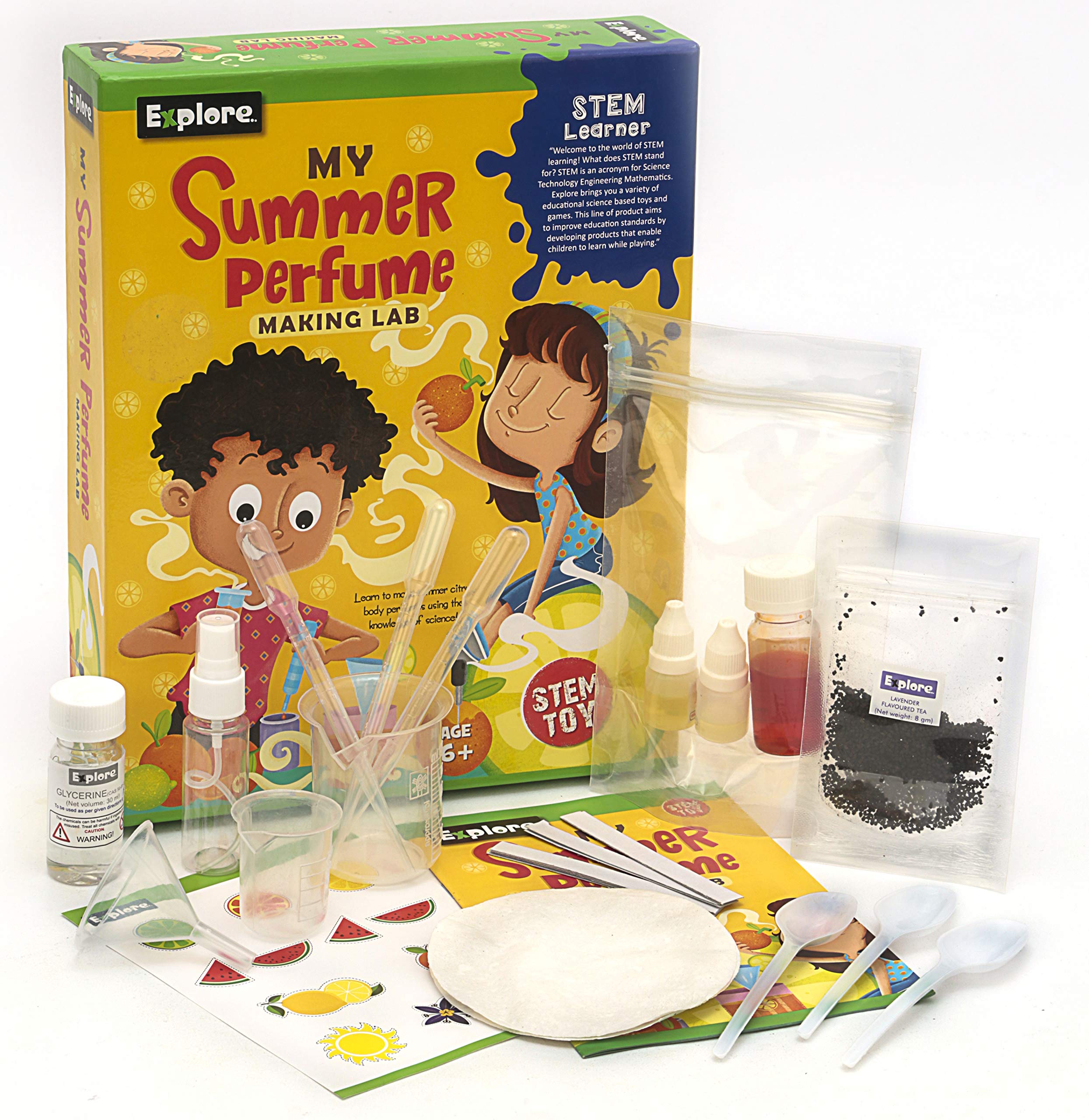 STEM Learner | My Summer Perfume Making Lab (Learning & Educational DIY Activity Toy Kit, for Ages 6+ of Boys and Girls,), DIY Fun with Fragrance Experiments
