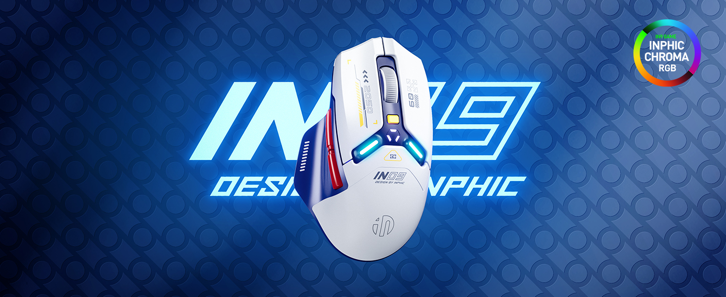Amazon.com: INPHIC IN9 Wireless Gaming Mouse, True Tri-Mode  Bluetooth/Type-C Wired/2.4G Wireless Connection, 10000 DPl, Fully  Programmable, RGB Backlit, for Laptop PC Mac : Electronics