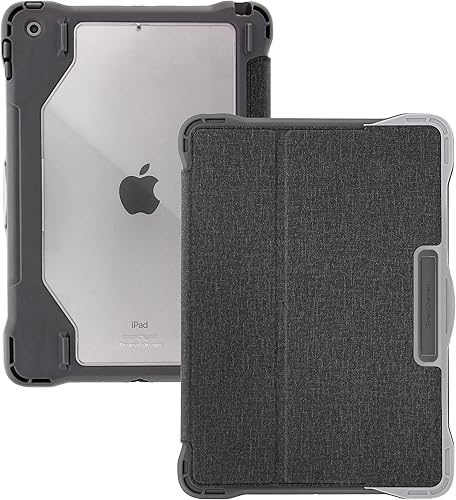 Brenthaven Edge - Funda tipo libro con soporte para iPad de 9, 8 y 7 generación (10.2 pulgadas), duradera, versátil, segura y probada contra caídas