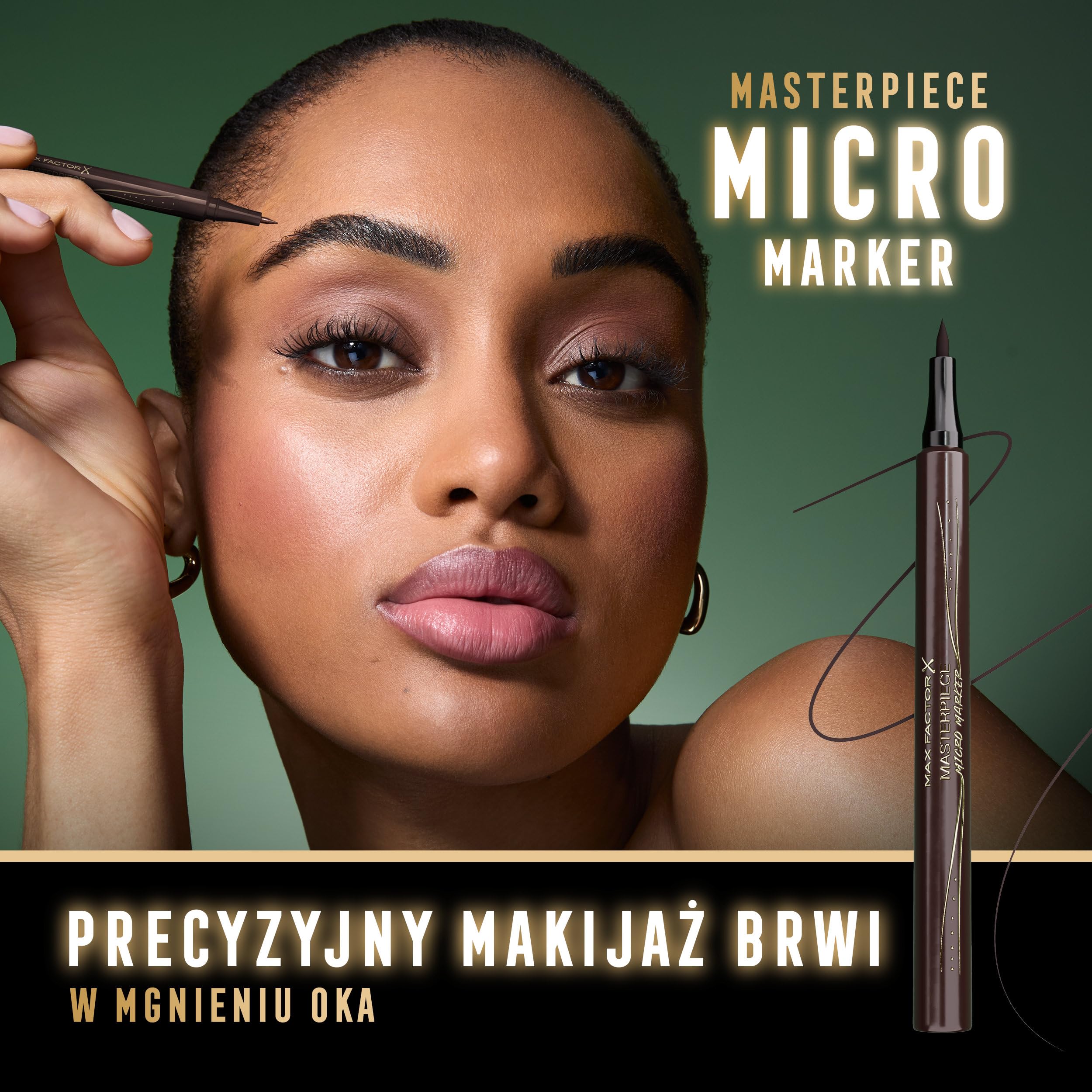 Max Factor Masterpice Brow MICRO- MARKER, pisak do brwi, 40 BRUNETTE